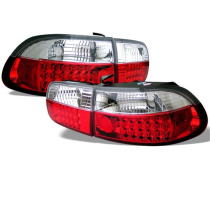 Honda Civic 92-95 2/4DR LED Bakljus - Röda Klara Spyder Auto